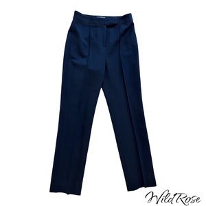 Zac Posen Black Wool Stretch Career Pants SZ 8